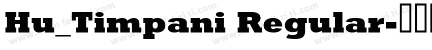 Hu_Timpani Regular字体转换